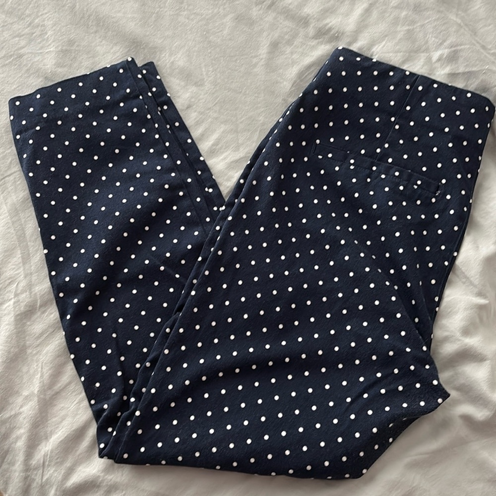 Old Navy Navy Dot Pants Size 8 GUC